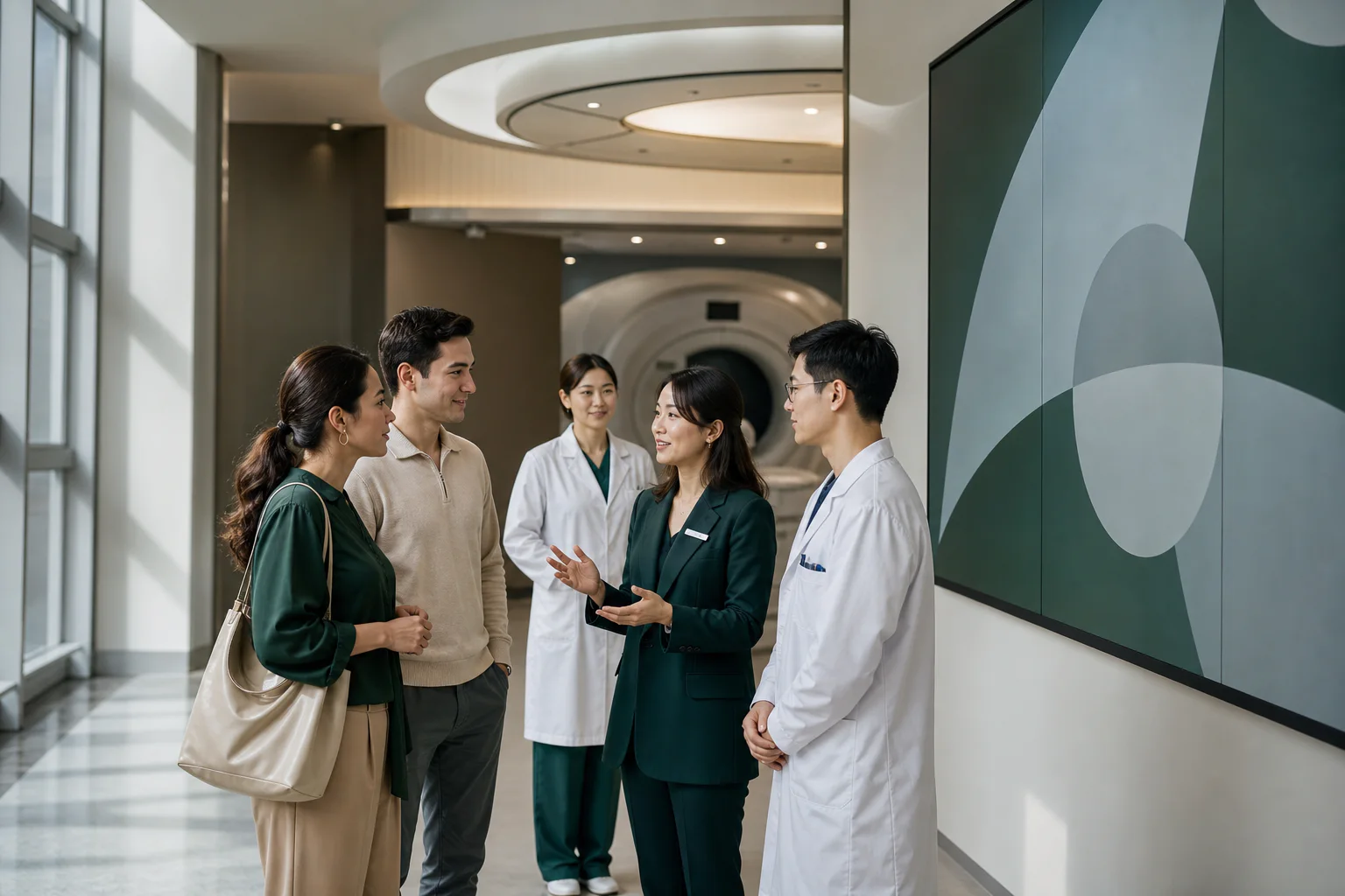 A connected route across specialist review and diagnostics